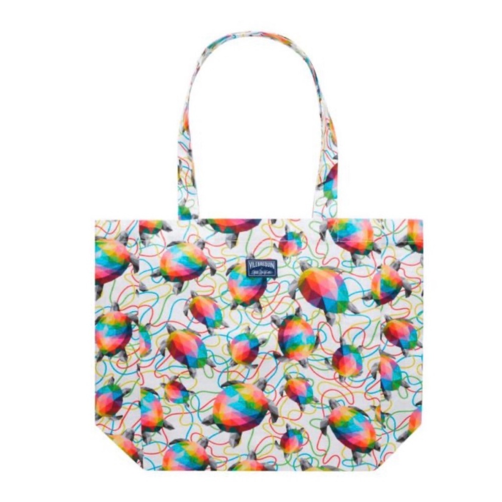 Vilebrequin & Okuda San Miguel linen blend Tote Beach Bag